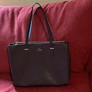 Kate Spade Dark Purple Tote Bag